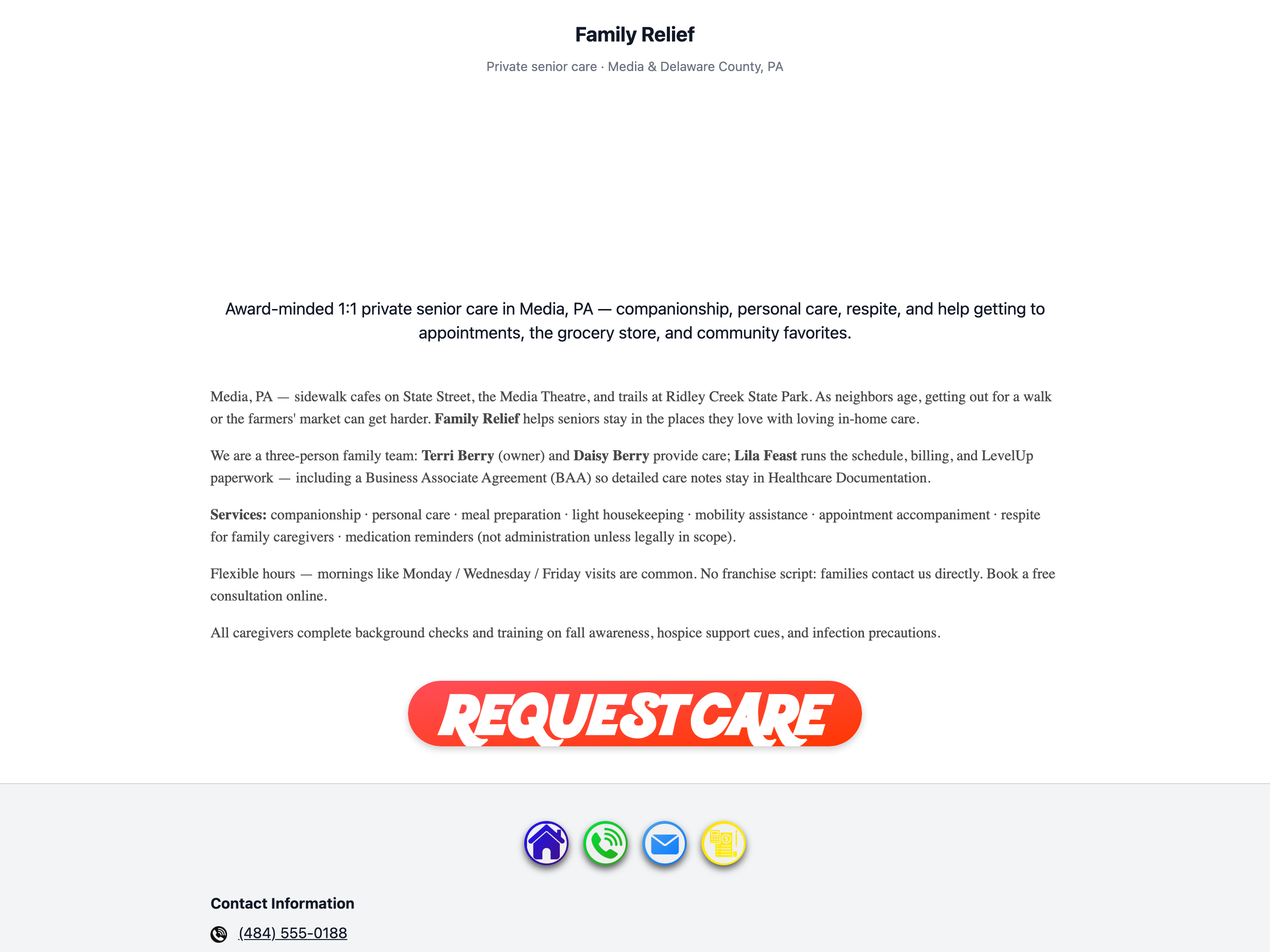 Attract Customers: Public presence — iPad landscape