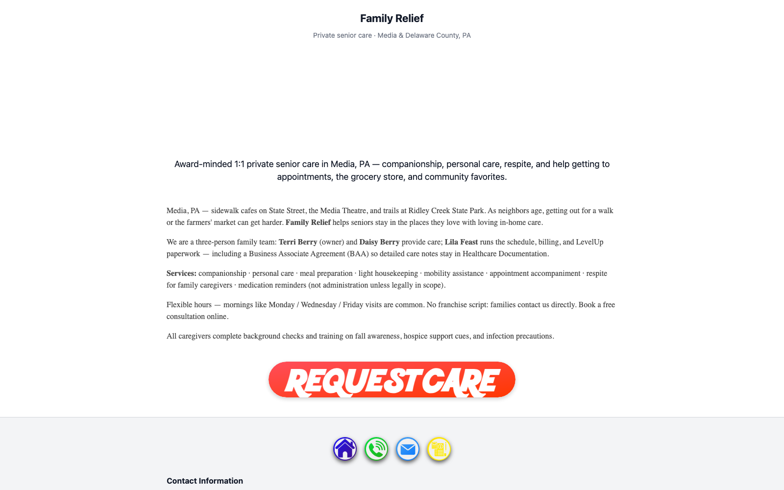 Attract Customers: Public presence — desktop