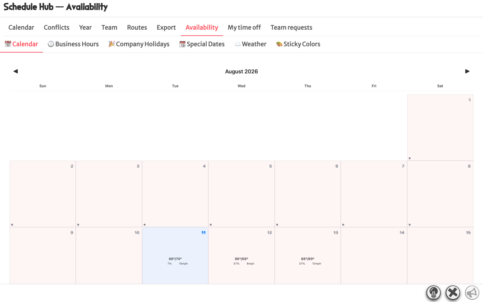 Build Your Team: Ready to schedule — desktop