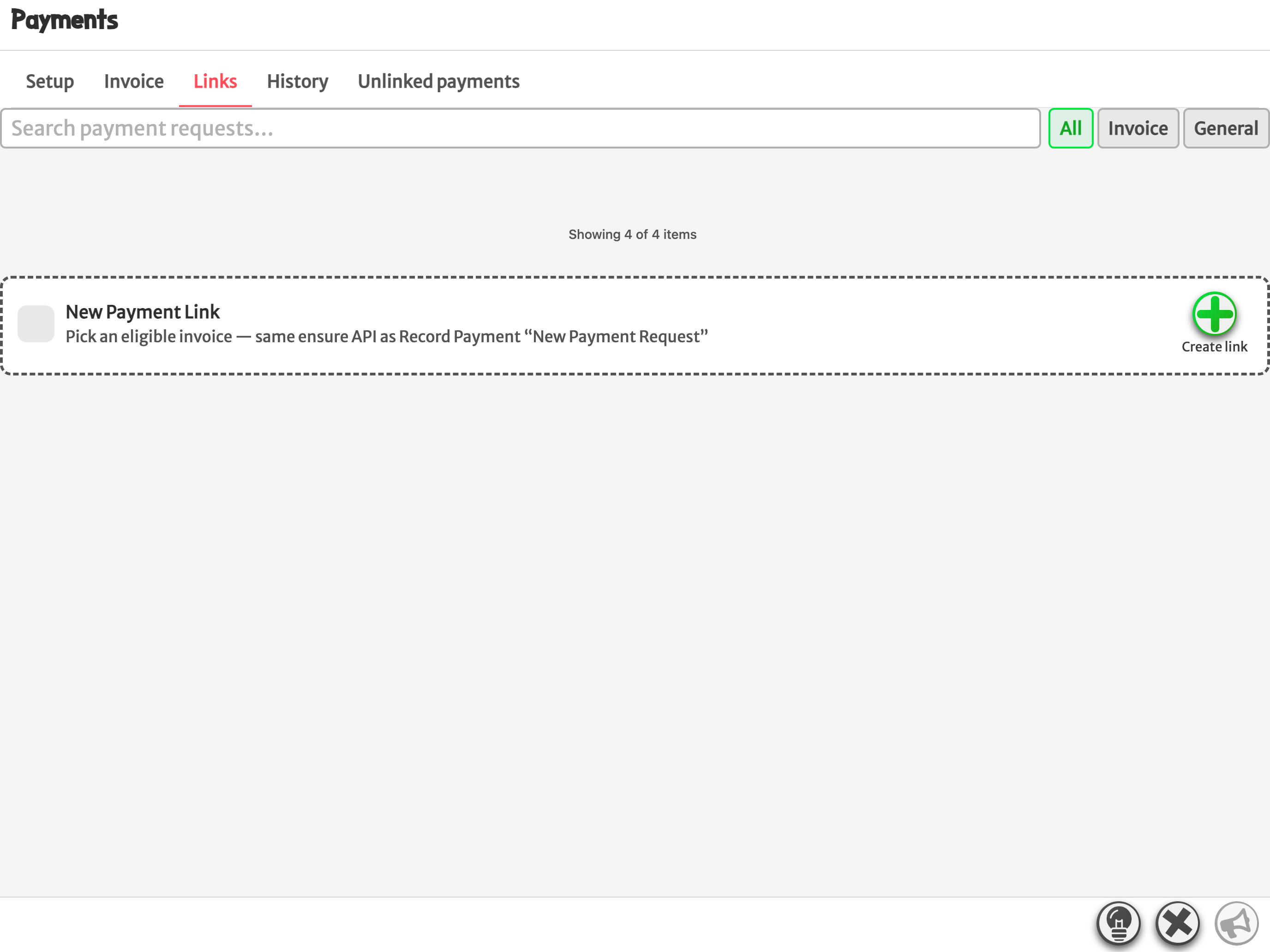 Get Paid: Send invoice — iPad landscape