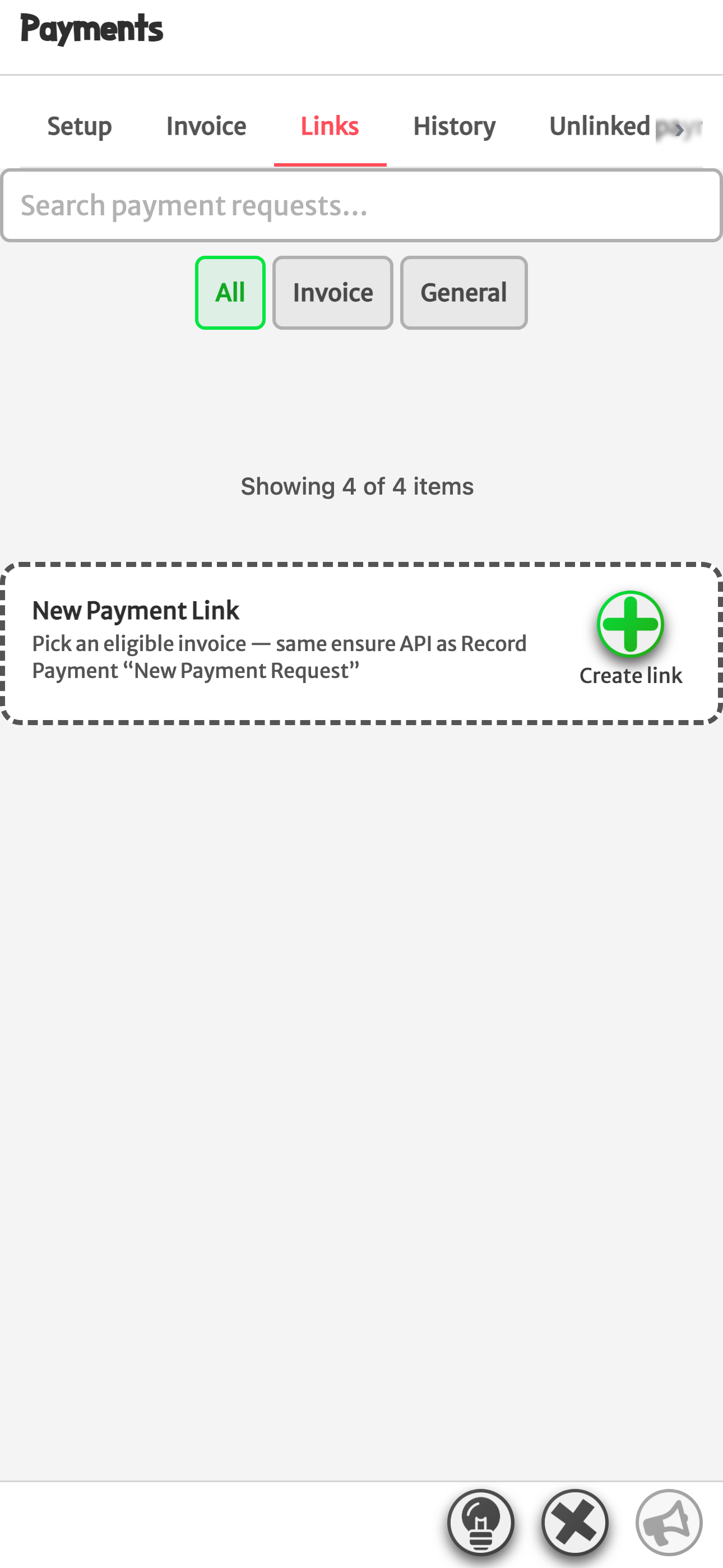 Get Paid: Send invoice — mobile
