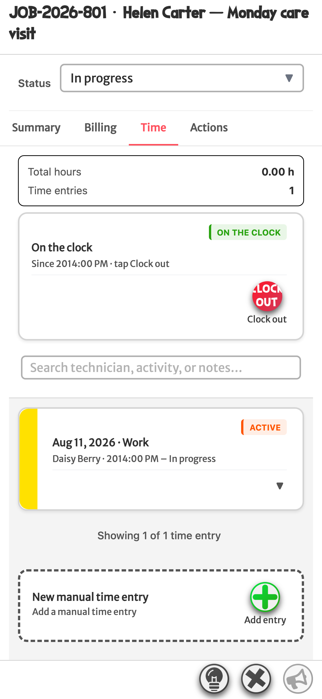 Master the Clock: Clock out — mobile